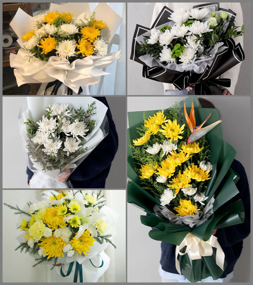 山东青岛黄岛区海青镇莲花前村白事花束代送